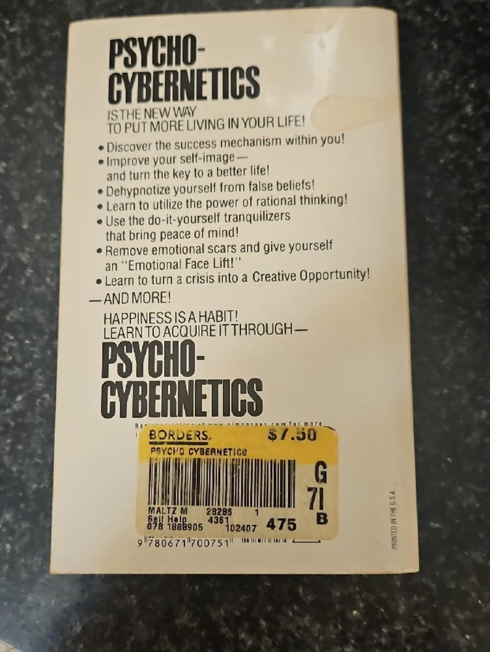 N/A psycho cybernetics